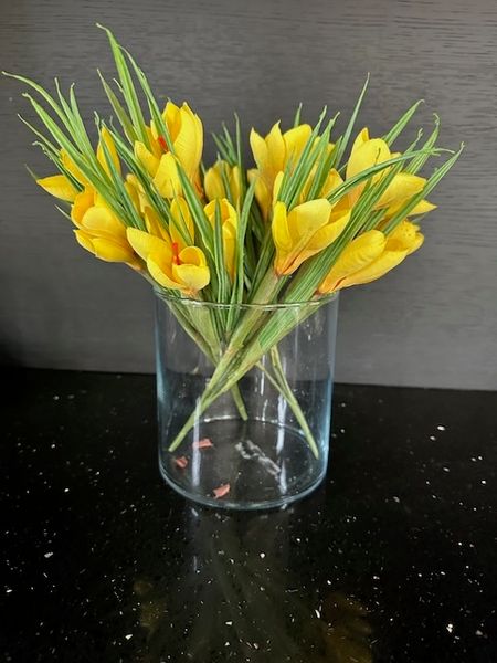 Hovedbilde Kunstig Krokus påskegul  30 cm